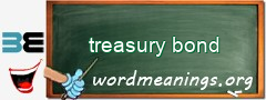 WordMeaning blackboard for treasury bond